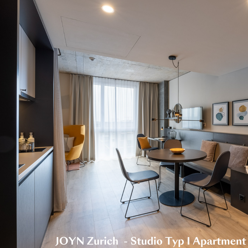 JOYN Serviced Living Zurich Studio Typ I Apartment